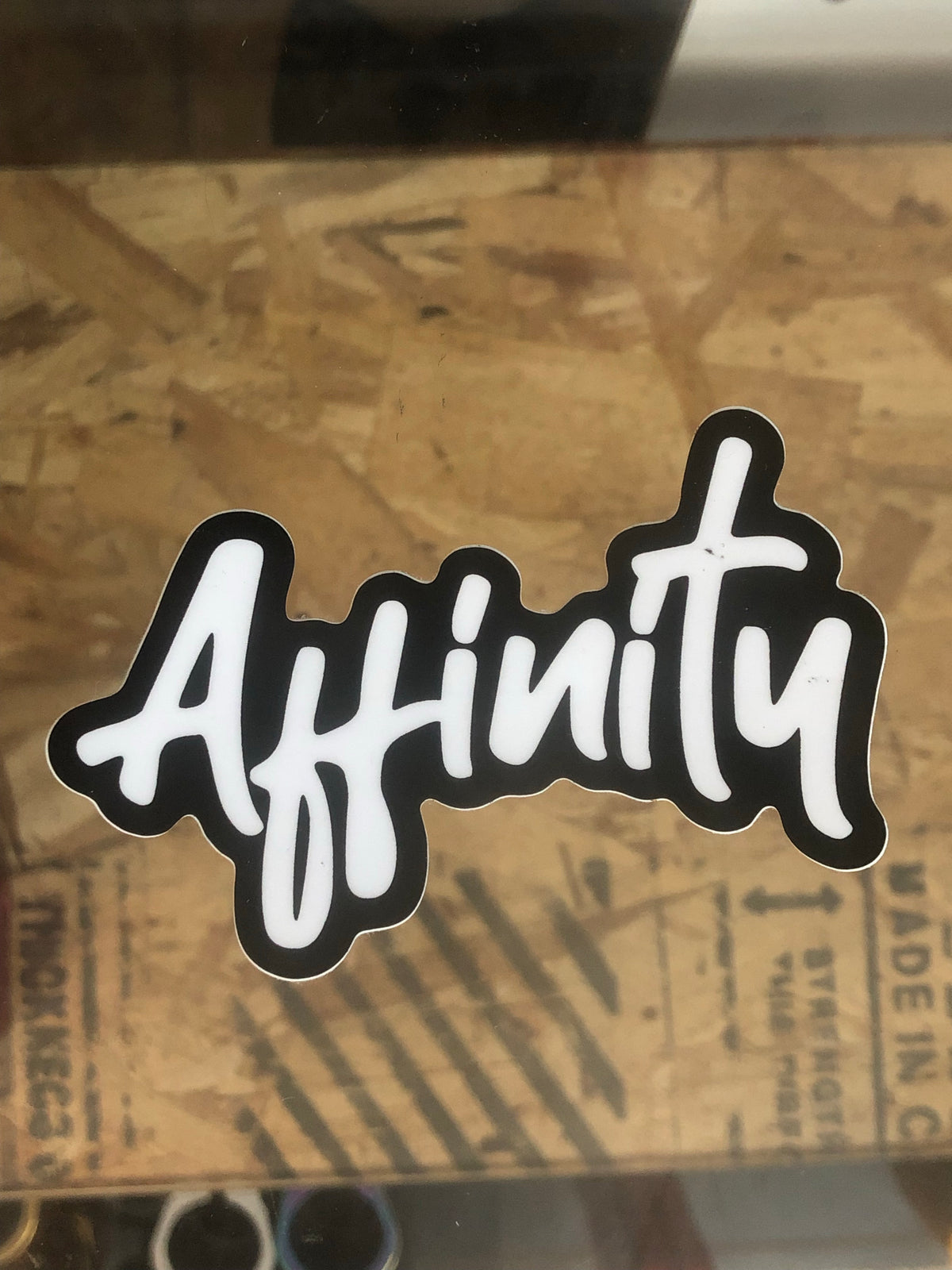 Affinity Script Sticker